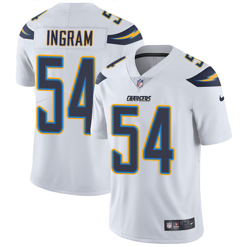 2019 men Los Angeles Chargers #54 Ingram white Nike Vapor Untouchable Limited NFL Jersey->los angeles chargers->NFL Jersey